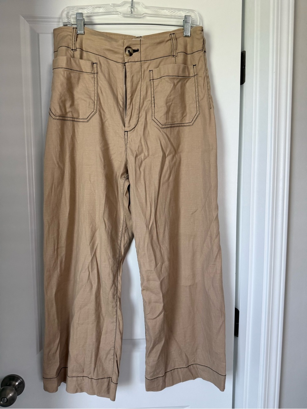 Anthropologie Cropped Wide-Leg Pants Maeve Colette - Picture 2 of 5
